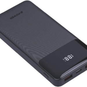 G-Power GP-PB010 LED Screen 10000mAh Power Bank - 3 Ports (2USB & Type-C) Quick Charging 22.5W - Black